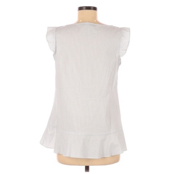 Banana Republic Stripe Ruffle Blouse - Picture 2 of 5